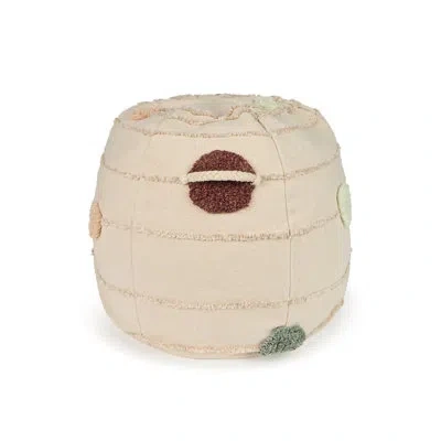 Lorena Canals Mom, I Want To Be An Astronaut Pouf Solar System 1' 6” X 1' 8” X 1' 8” In Neutral