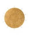 Lorena Canals Mom, I Want To Be An Astronaut Solar Round Area Rug, 3'3 X 3'3 In Dark/honey
