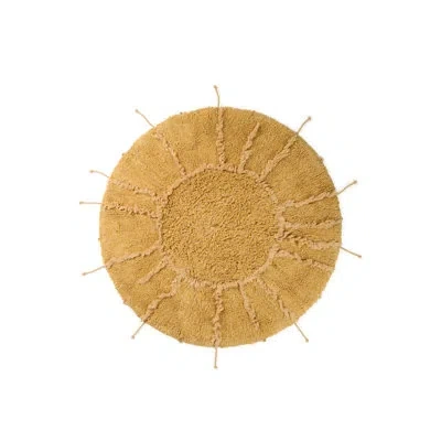 Lorena Canals Mom, I Want To Be An Astronaut Washable Rug Solar Multishape 3' 3" X 3' 3" In Brown