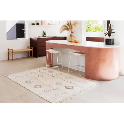 Lorena Canals Moroccan Handmade Tufted Cotton Area Rug In Natural/ Honey/ Olive/ Soil Brown/ Ivory/ Vintage Nude In Neutral