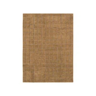 Lorena Canals Mosaic Hand Woven Wool Area Rug In Brown