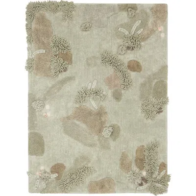 Lorena Canals Mushroom Washable Cotton Play Rug, Basket & Chanterelles Set In Neutral