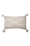 Lorena Canals Oasis Tassel Knit Accent Pillow In Gray