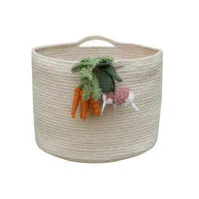 Lorena Canals Oli&carol Cotton Blend General Basket In Neutral