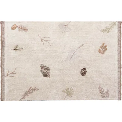 Lorena Canals Pine Forest Washable Cotton Rug In Neutral