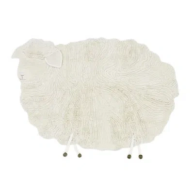 Lorena Canals Pink Nose Sheep Woolable Rug Pink Nose Sheep In Neutral