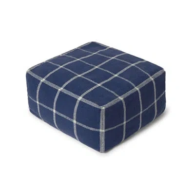 Lorena Canals Pouf Geo Block In Blue