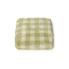 Lorena Canals Pouf Vichy In Matcha/natural