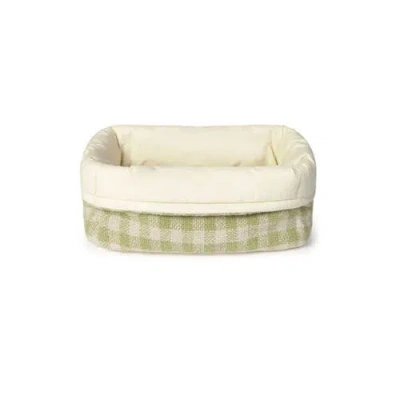 Lorena Canals Quilted Basket In Green