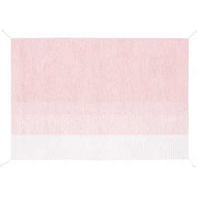Lorena Canals Reversible Washable Recycled Cotton Blend Rug In Pink