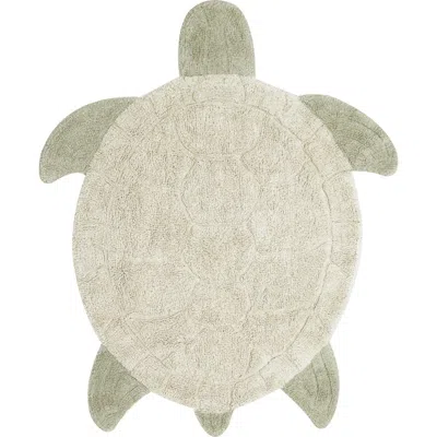 Lorena Canals Sea Turtle Washable Recycled Cotton Blend Rug In Neutral