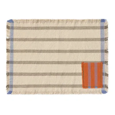 Lorena Canals Set Of 2 Handloom Placemats In White