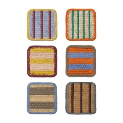 Lorena Canals Set Of 6 Coasters Color On In Multi