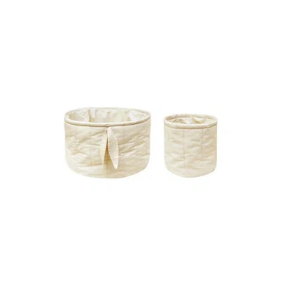 LORENA CANALS LORENA CANALS SET OF TWO QUILTED BASKETS