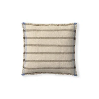 Lorena Canals Square Cushion Lines Brown In Neutral