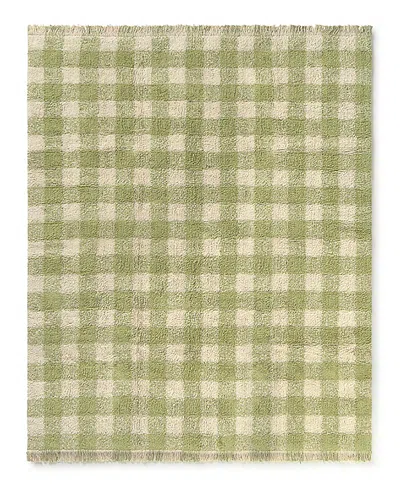 Lorena Canals Swan Lake Washable Rug Vichy Matcha 3'x3'11 Area Rug In Green