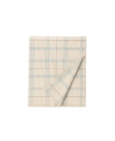 Lorena Canals Tartan Handloom Kid Bed Throw In Nude