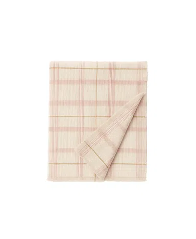 Lorena Canals Tartan Handloom Kid Bed Throw In Neutral