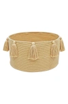 Lorena Canals Tassel Basket In Honey