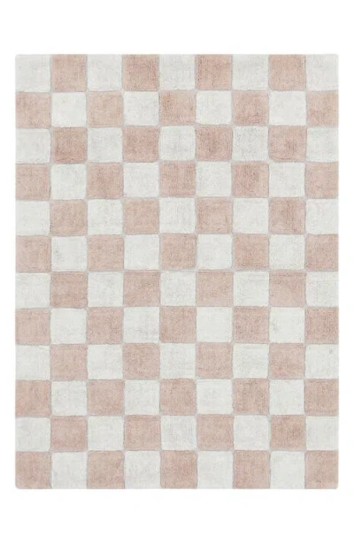 Lorena Canals Tiles Washable Cotton Blend Rug In Brown