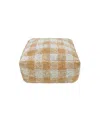 Lorena Canals Vichy Pouf In Natural/light Honey