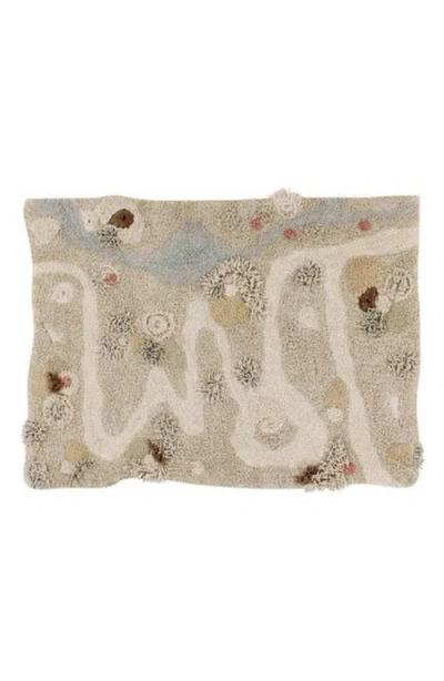 Lorena Canals Kids'  Wasahable Path Play Rug In Neutral