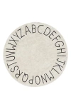Lorena Canals Washable Abc Round Rug In Black
