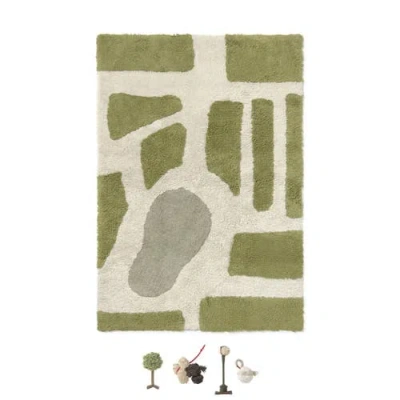 Lorena Canals Washable Play Rug Hyde Park In Green