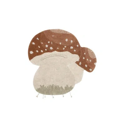 Lorena Canals Washable Rug Boletus In Brown