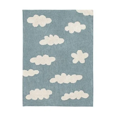 Lorena Canals Washable Rug Clouds In Blue