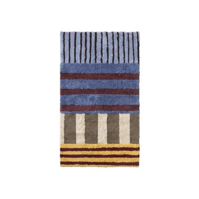Lorena Canals Washable Rug Color On Indigo Blue