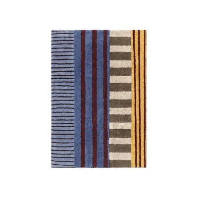 Lorena Canals Washable Rug Color On Indigo Blue