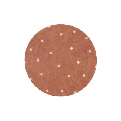 Lorena Canals Washable Rug Round Dot In Multi