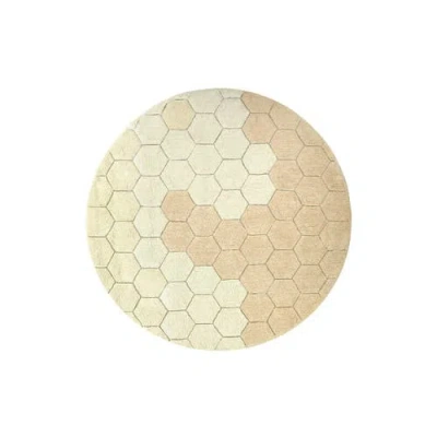 Lorena Canals Washable Rug Round Honeycomb In Multi