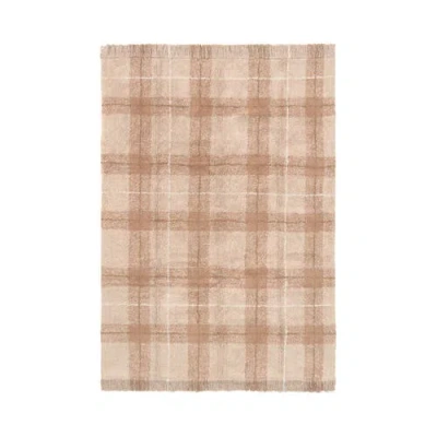Lorena Canals Washable Rug Tartan In Neutral