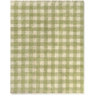 Lorena Canals Washable Rug Vichy In Green