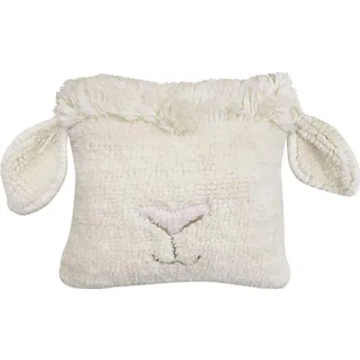 Lorena Canals Woolable Cushion Pink Nose Sheep In White