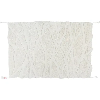 Lorena Canals Woolable Enkang Ivory Washable Wool Rug In White