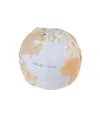 Lorena Canals World Map Pouf - 1' 8 X 1' 8 X 1' 6 In Multicolor