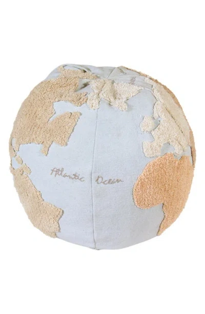 Lorena Canals Kids'  World Map Pouf In Multi