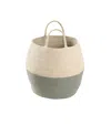 Lorena Canals Zoco Basket In Natural/ Vintage Blue