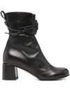 Lorena Paggi 60mm Lace-up Block-heel Boots In Brown