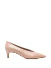 Lorena Paggi Pointed Leather Pumps In Neutral