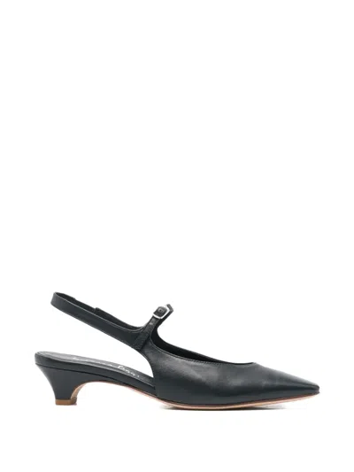 Lorena Paggi Pointed-toe Slingback Pumps In Black