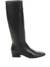Lorena Paggi Square Toe Boots In Black