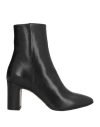 Lorena Paggi Woman Ankle Boots Black Size 8 Leather