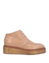 Lorena Paggi Woman Ankle Boots Light Brown Size 8 Leather