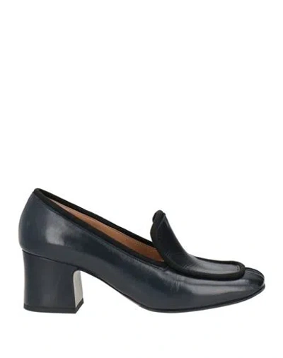 Lorena Paggi Woman Loafers Midnight Blue Size 6 Soft Leather