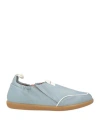 Lorena Paggi Woman Sneakers Light Blue Size 8 Leather In Blue