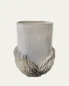 Lorene Cavagna Ceramique Anemone Stoneware Vase, 16" In Blug